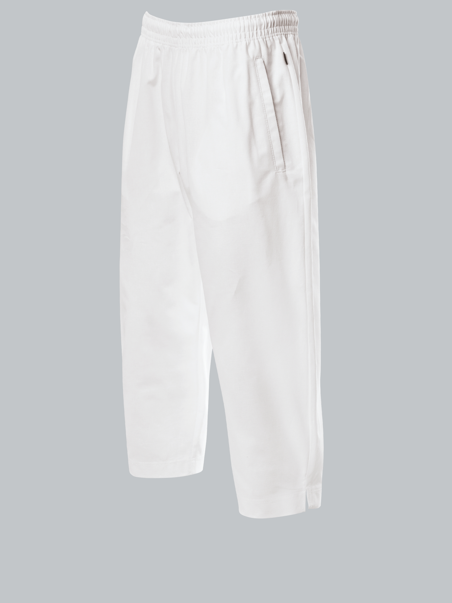 3/4 Freizeithose aus Baumwolle Weiss