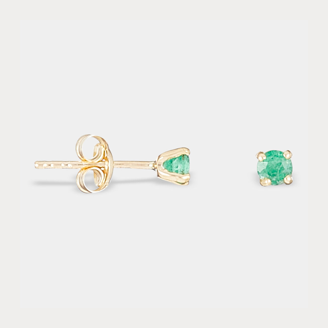 By Colette Boucles d'oreilles Aelis Emeraude 0.2 ct or jaune