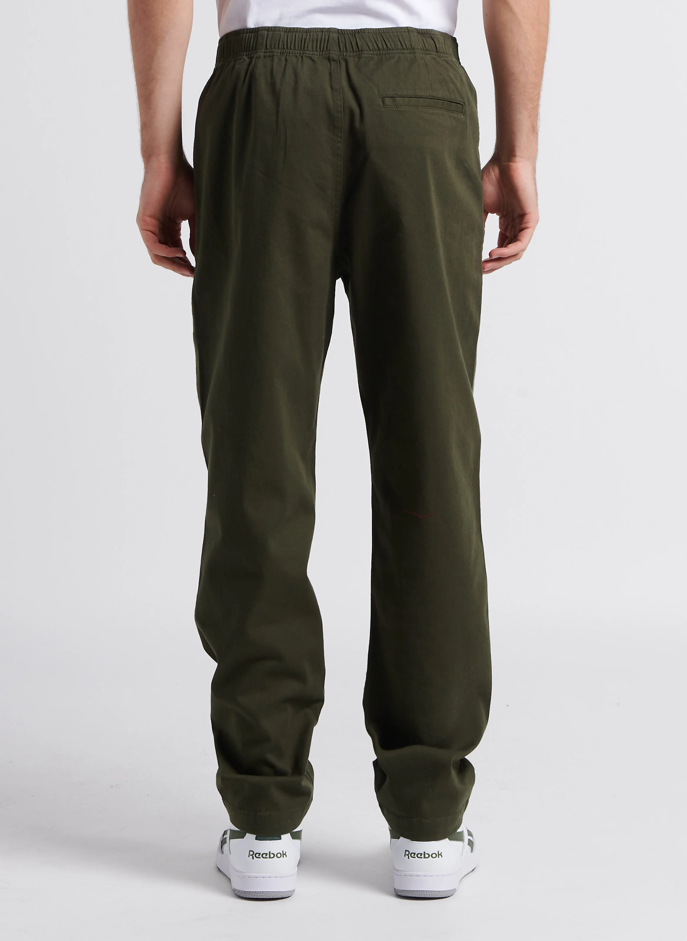 Zace - Pantalon droit en coton mélangé | Vert