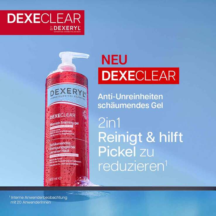 Dexeryl Dexeclear Reinigungsgel schäumend für unreine Haut, 400 ml