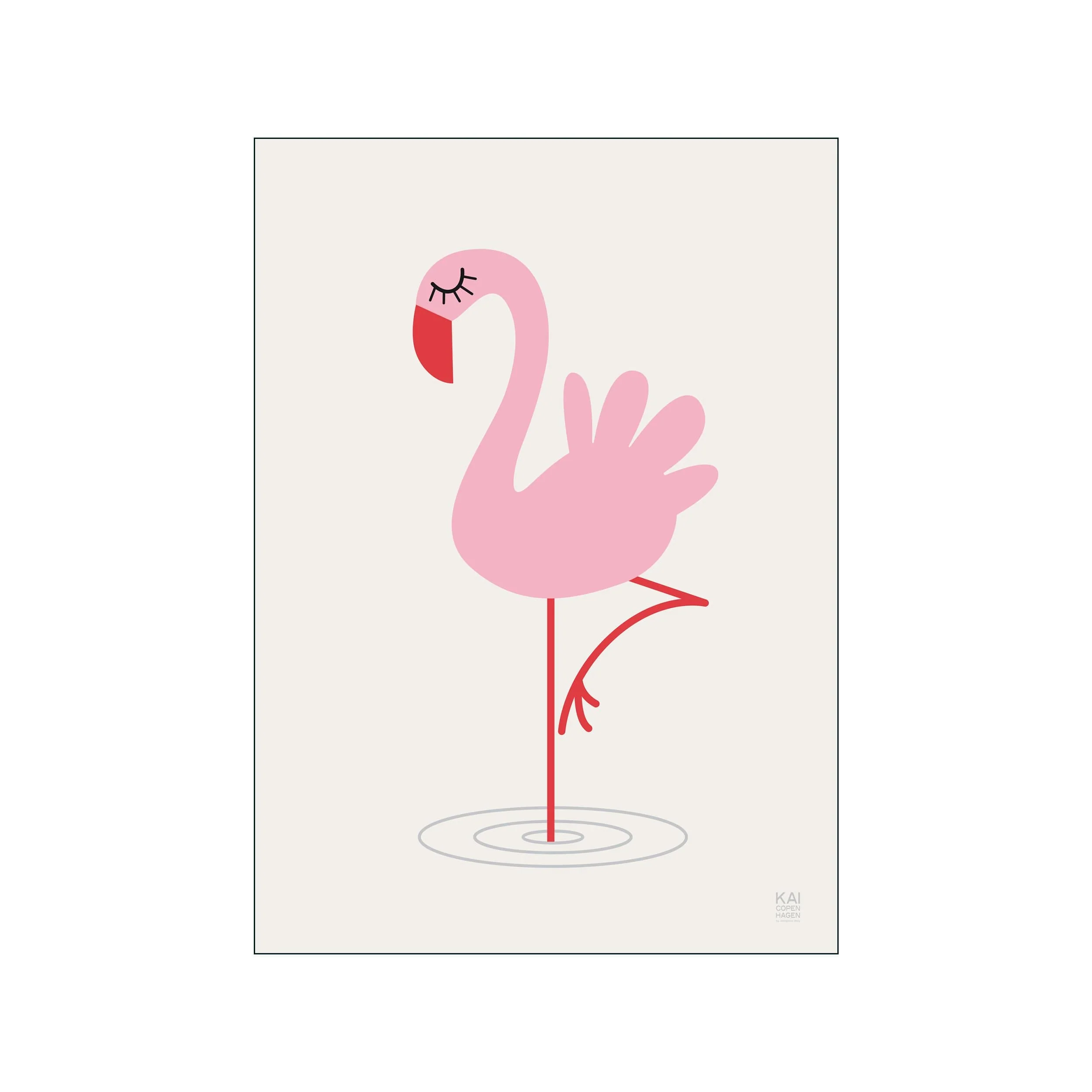 Poster & Frame  KAI Copenhagen Flamingo plakat