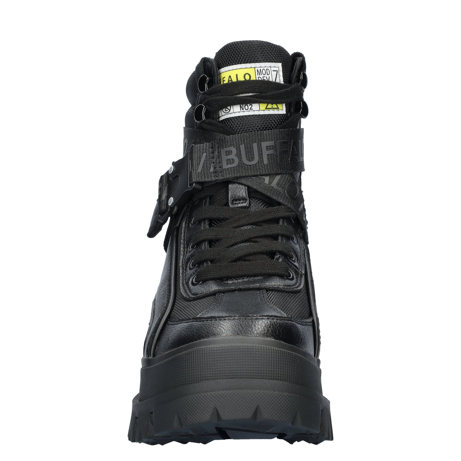 Aspha Com1 dames veterboot Buffalo Zwart