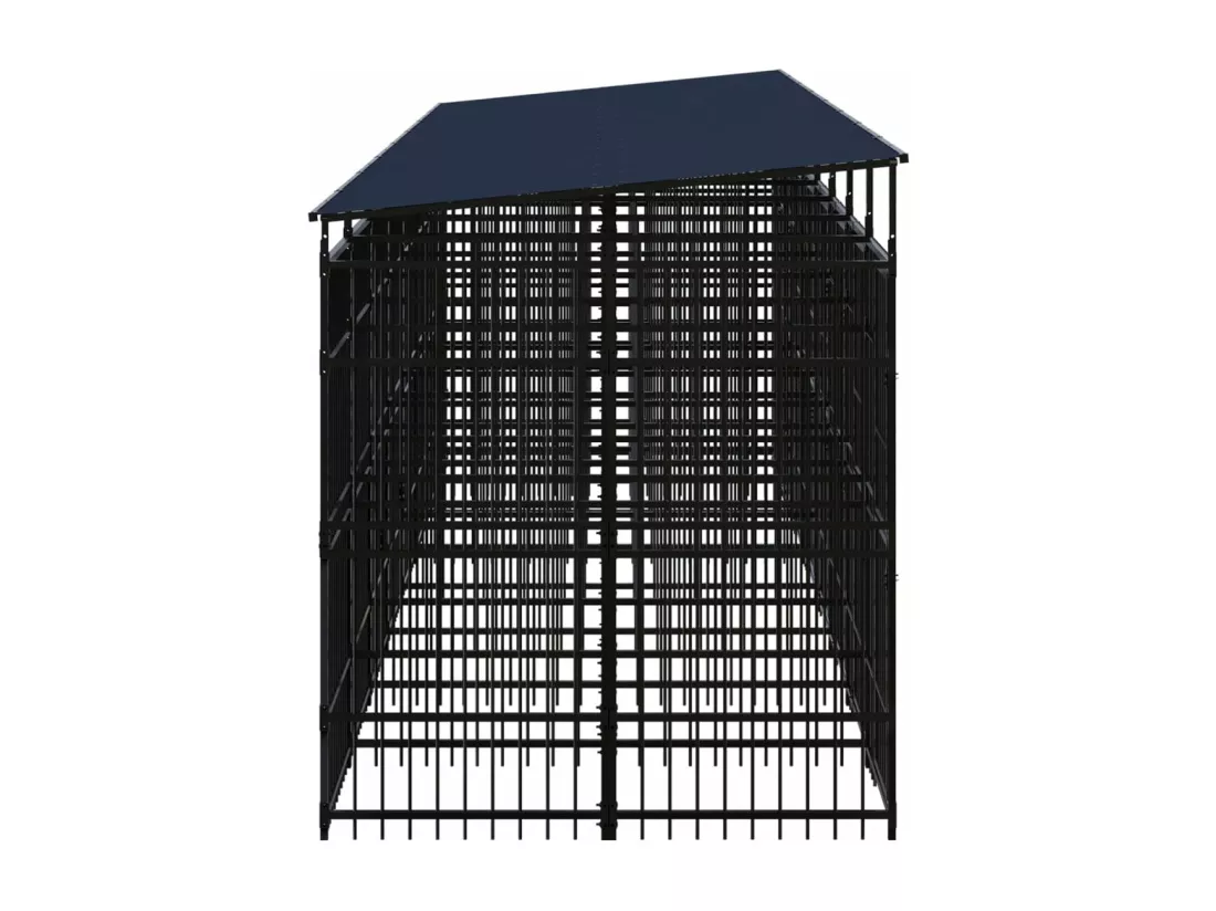 Chenil cage enclos pac noire 768 x 192 x 200 cm 02_0041741
