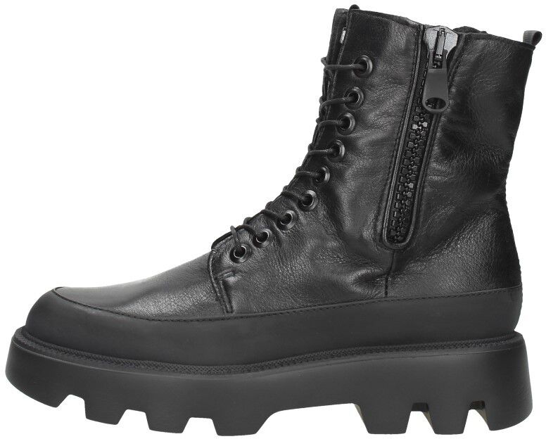 Mjus Veterschoenen Hoog zwart
