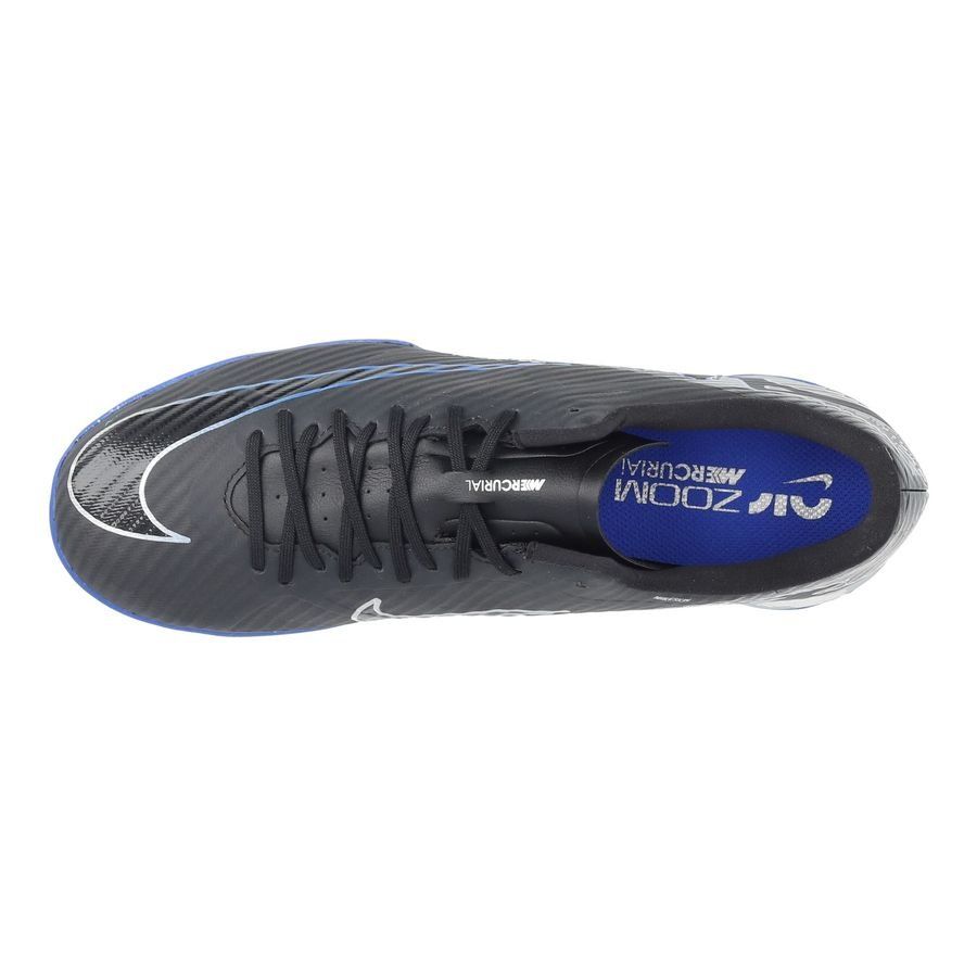 Nike Air Zoom Mercurial Vapor 15 Academy IC Shadow - Noir/Chrome/Bleu