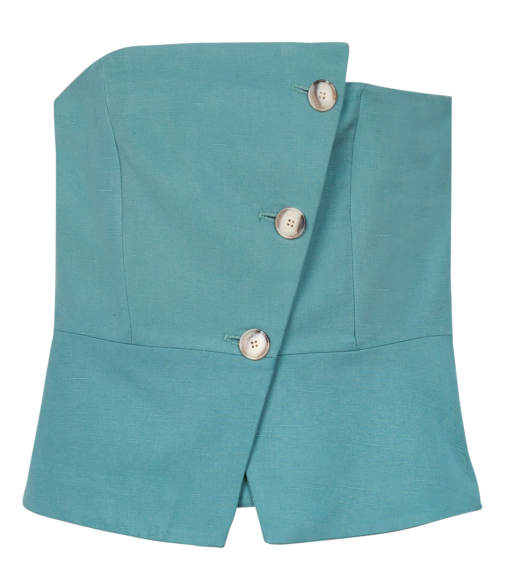 GABRIELLA - Top bandeau boutonné | Vert