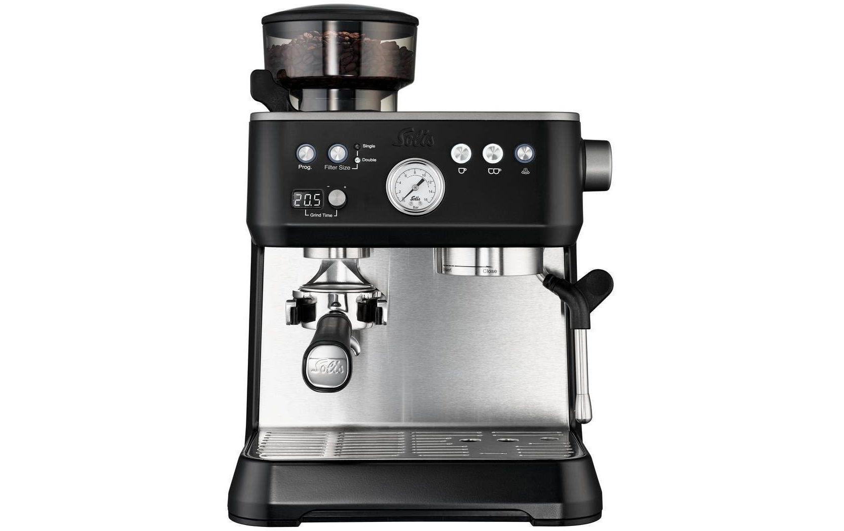 Siebträgermaschine Solis Grind & Infuse Perfetta Schwarz<br>Halbautomatische Espressomaschine
