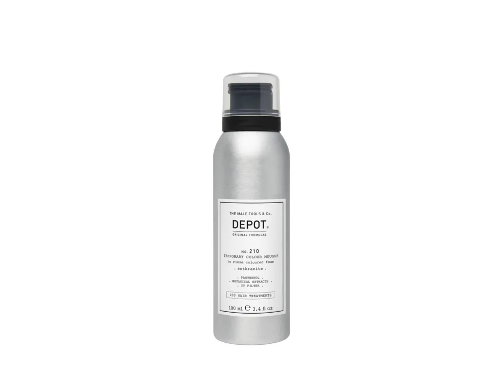 Milk Shake Depot, 200 Hair Treatments No. 210, Panthenol, Hair Colour Leave-In Mousse, Anthracite, 100 ml For Men