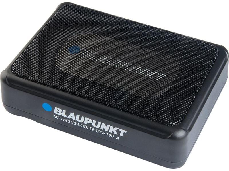 Blaupunkt Subwoofer GTW190 A - 12 V Aktiver Underseat-Subwoofer zur Erweiterung des Auto-Soundsystems