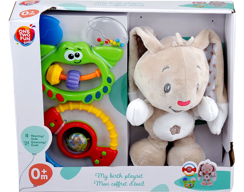CONJUNTO DE COELHO ROCA E MORDEDOR ONE TWO FUN