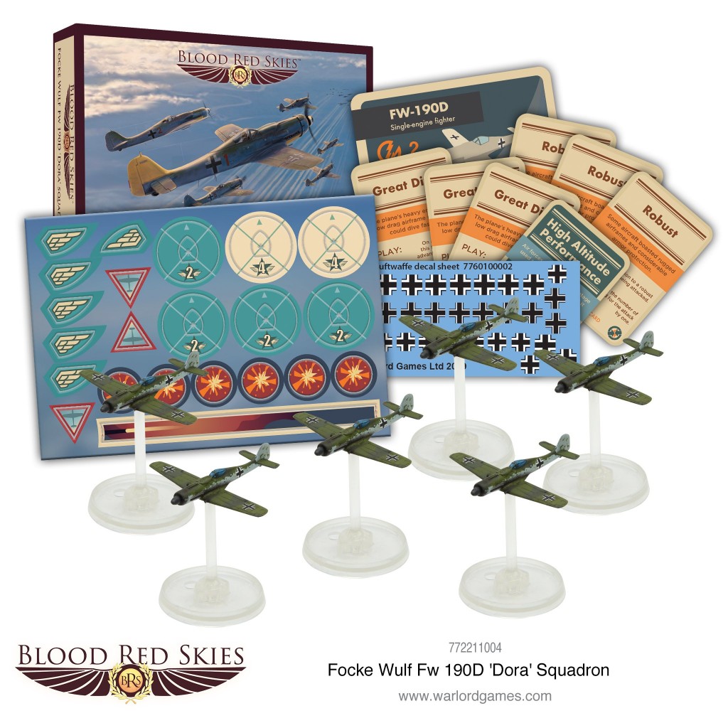 Blood Red Skies - German - Fw 190 Dora Squadron, 6 planes