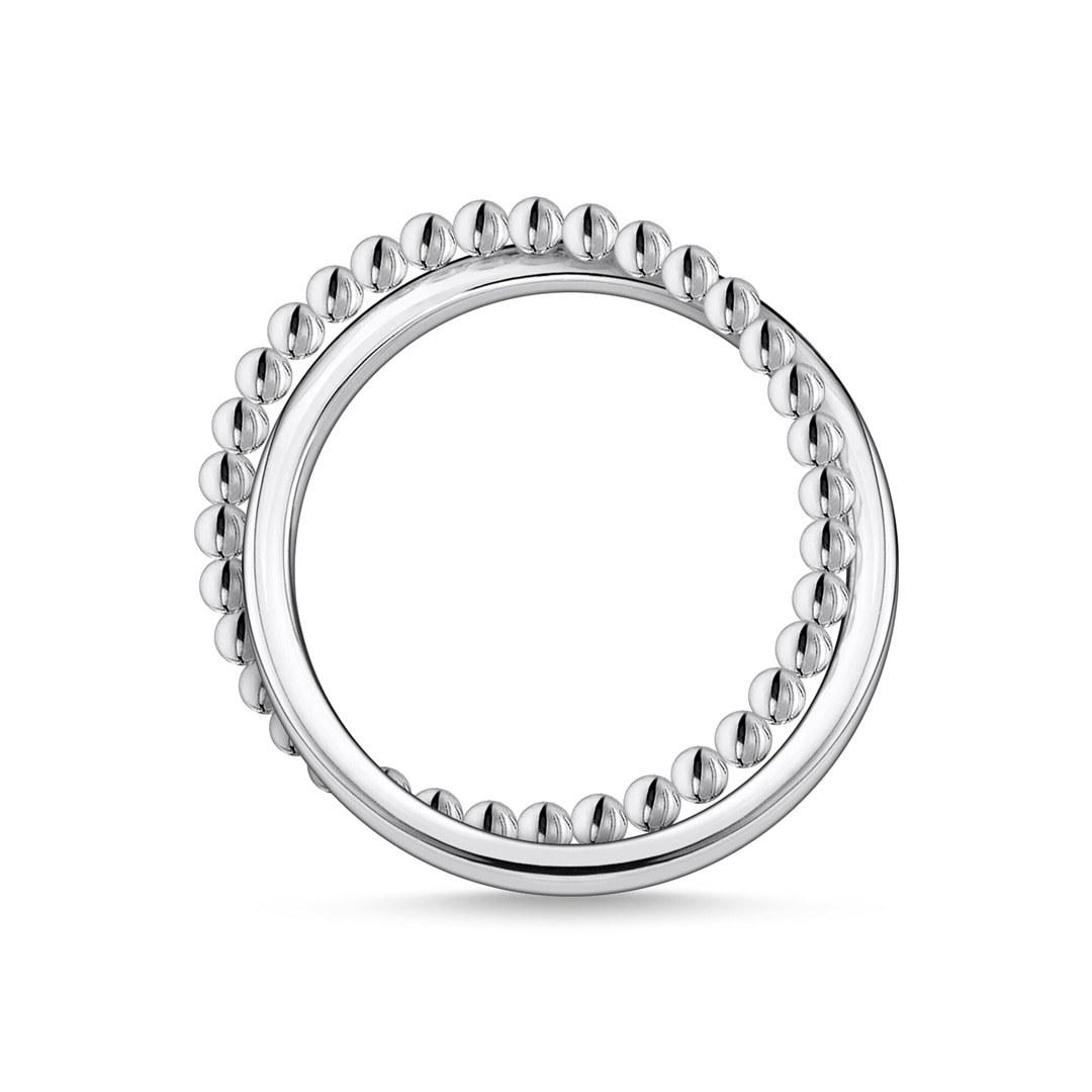 Thomas Sabo Charm Club Ring doppel Kugeln silber