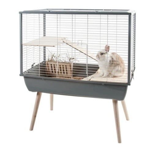 Gaiola elevada Zolux Neo Muki cinza para roedores