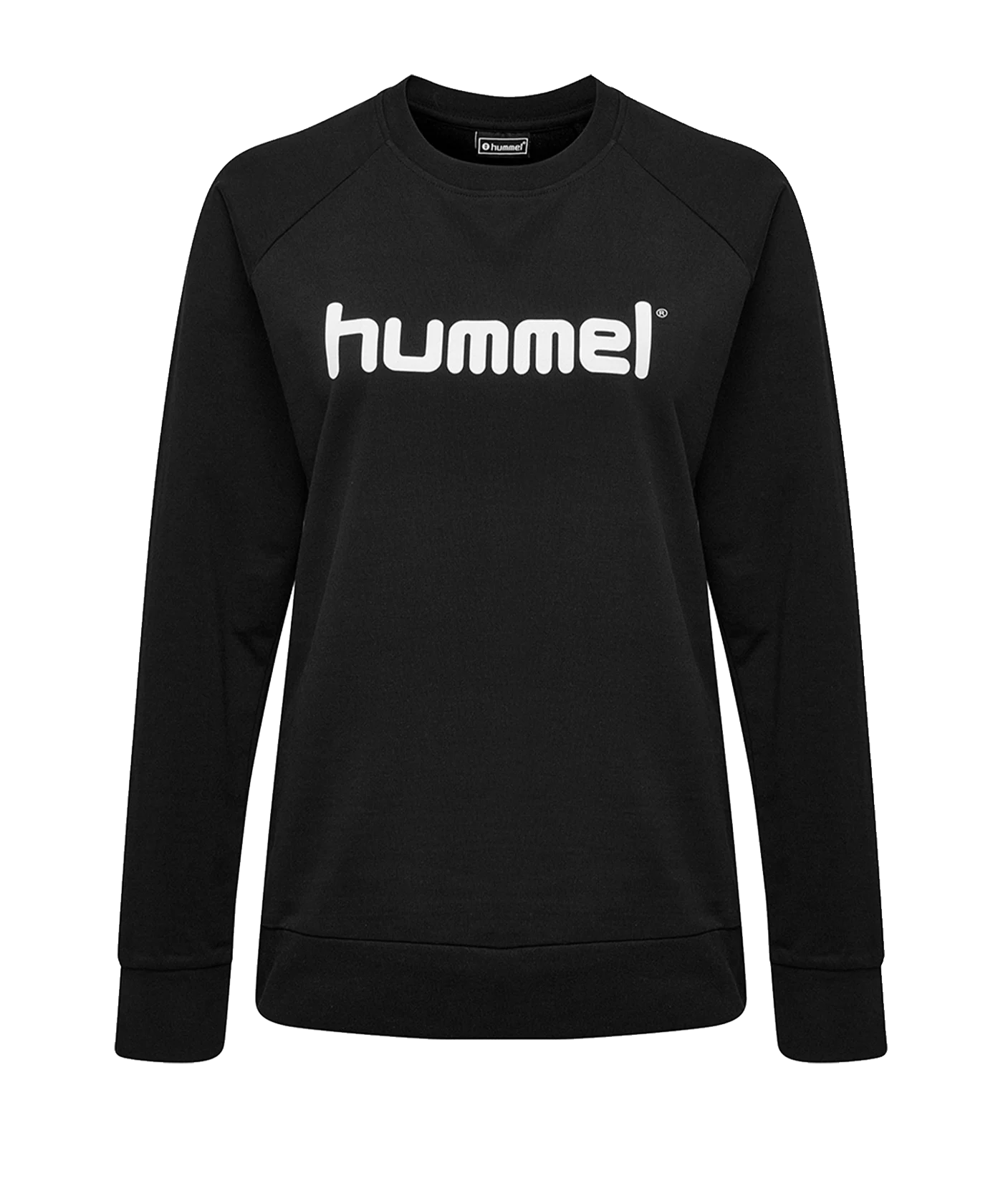 Hummel Cotton Logo Sweatshirt Damen Schwarz F2001