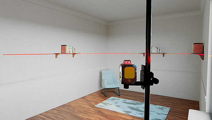 Niveau laser Ryobi RB360RLL rouge 360° 25m