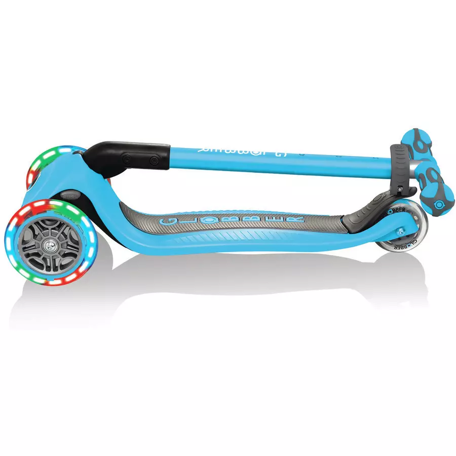 GLOBBER Scooter GO UP Deluxe lights, skyblau