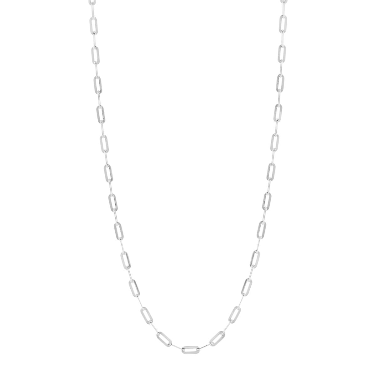 Chaîne argent 925 maille forçat allongée 50 cm