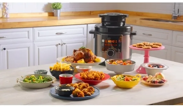 Tefal Turbo Cuisine & Fry CY7788, 7,6 L, 7,6 L, Sort, Digital, 1200 W, 345 mm