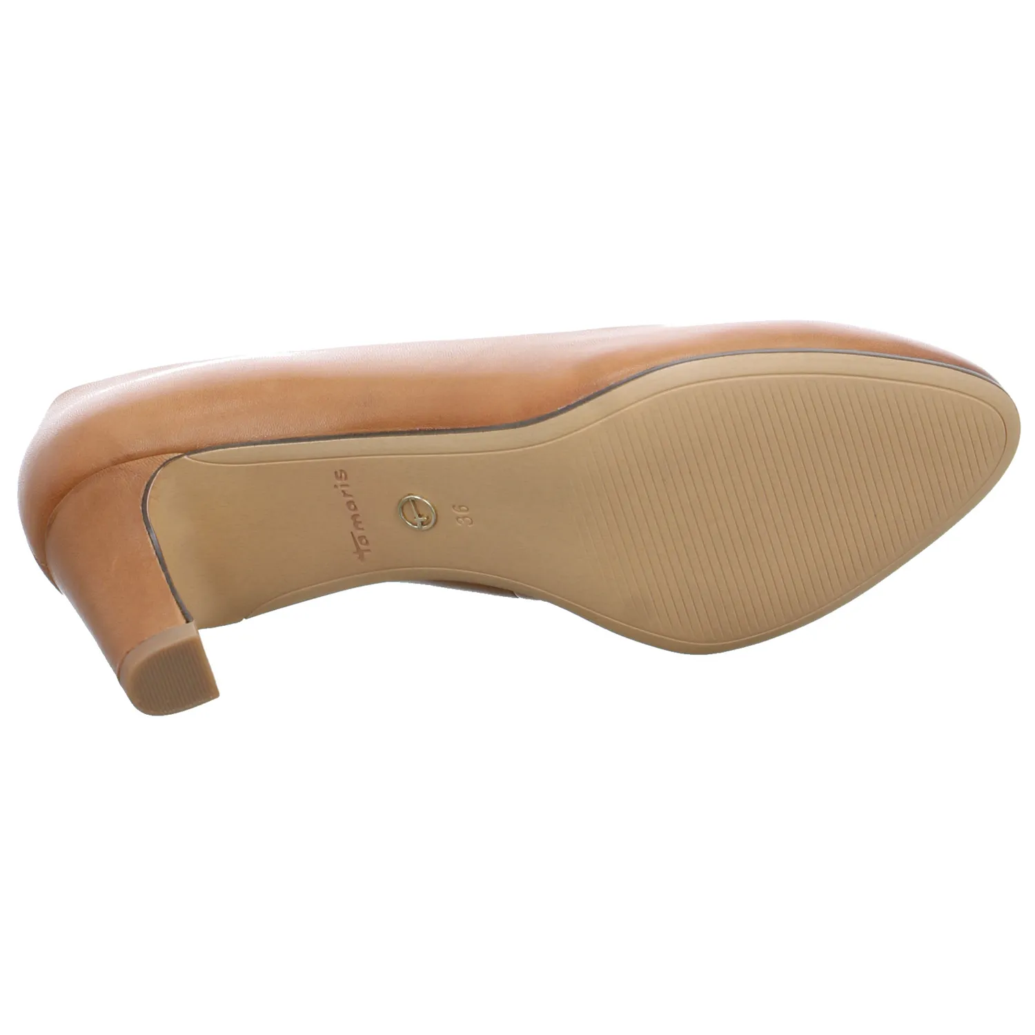 TAMARIS Pumps Cognac Leder