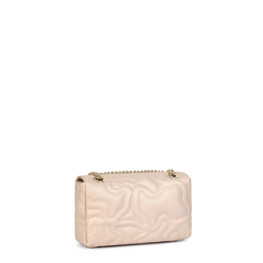 Bolsa transversal pequena com aba, bege Kaos Dream
