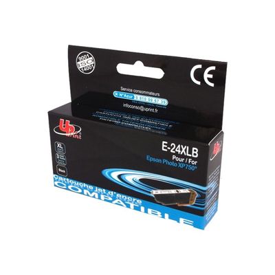 Cartouche compatible Epson 24XL Eléphant - noir - Uprint