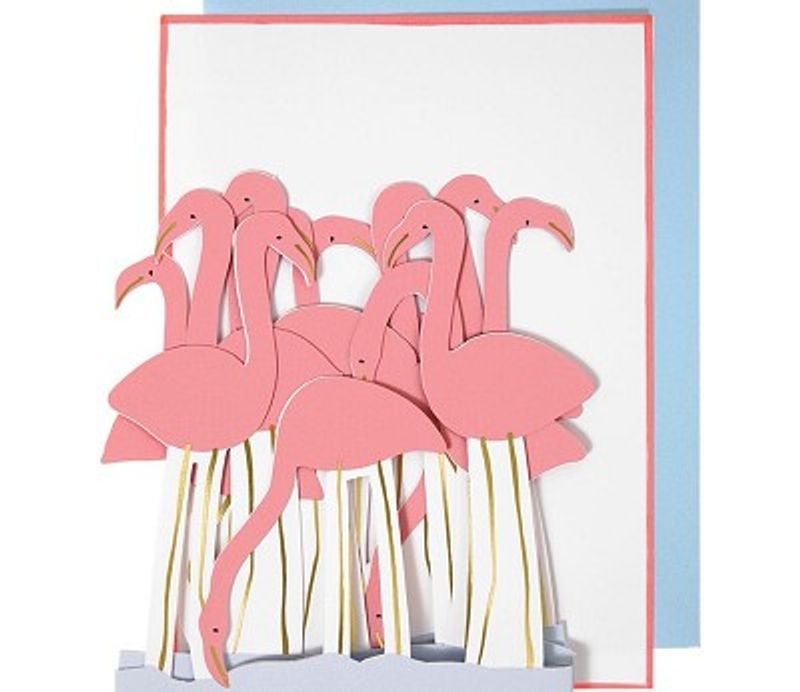 Meri Meri Flamingo Papirrad, Kort
