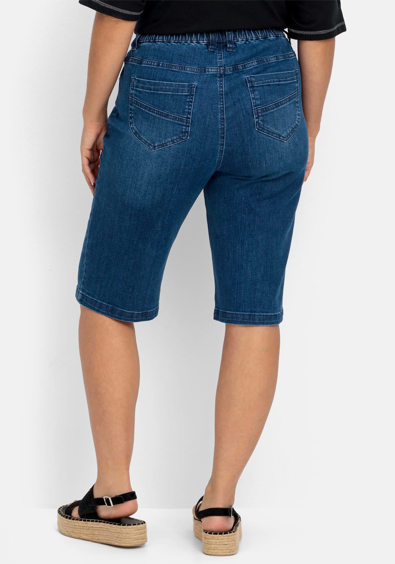 Sheego Jeansbermudas