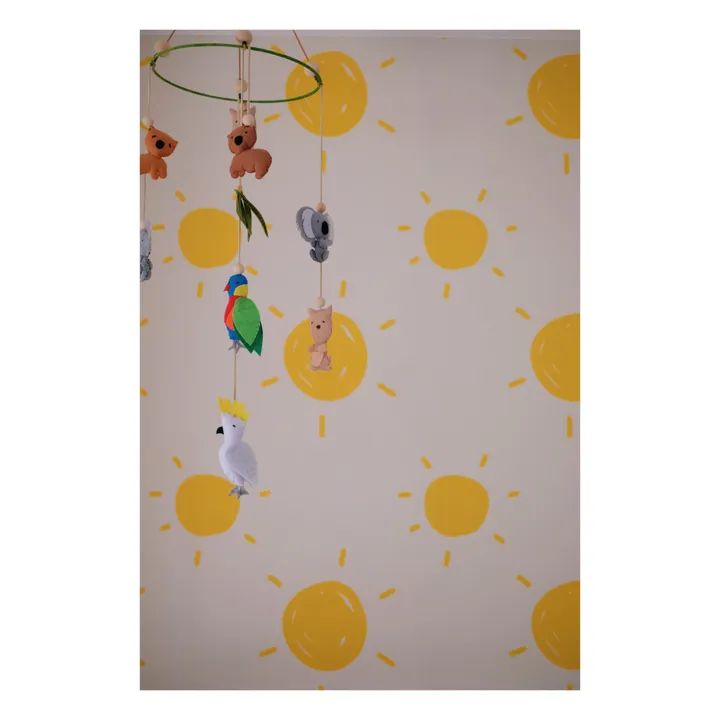 Mathilde Cabanas Papier-peint Soleils | Jaune