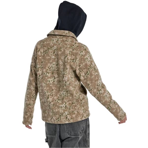 Veste polaire snowboard BURTON W CINDER SNAP-UP FLEECE SNOWFALL CAMO