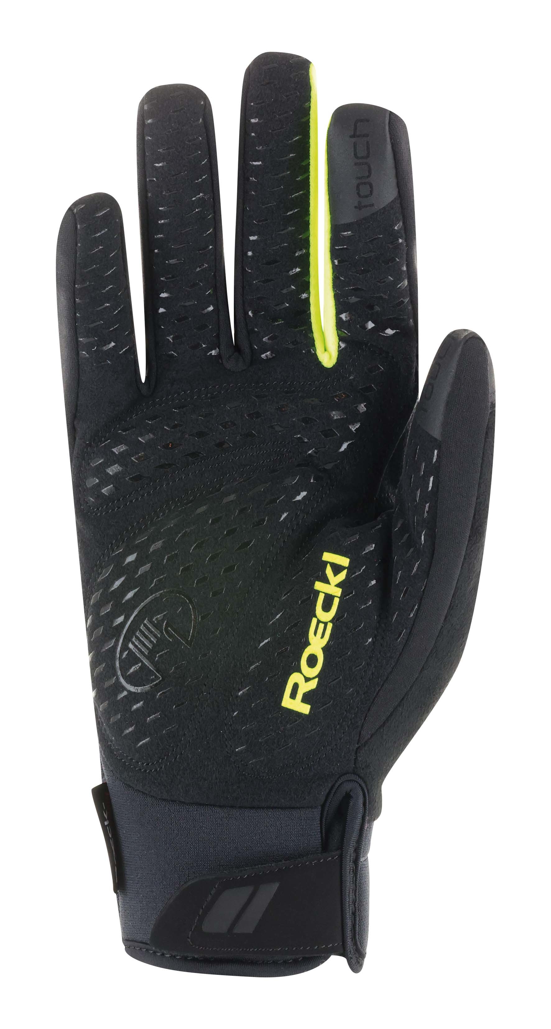 Roeckl Ranten Waterproof Fietshandschoenen Zwart/Geel