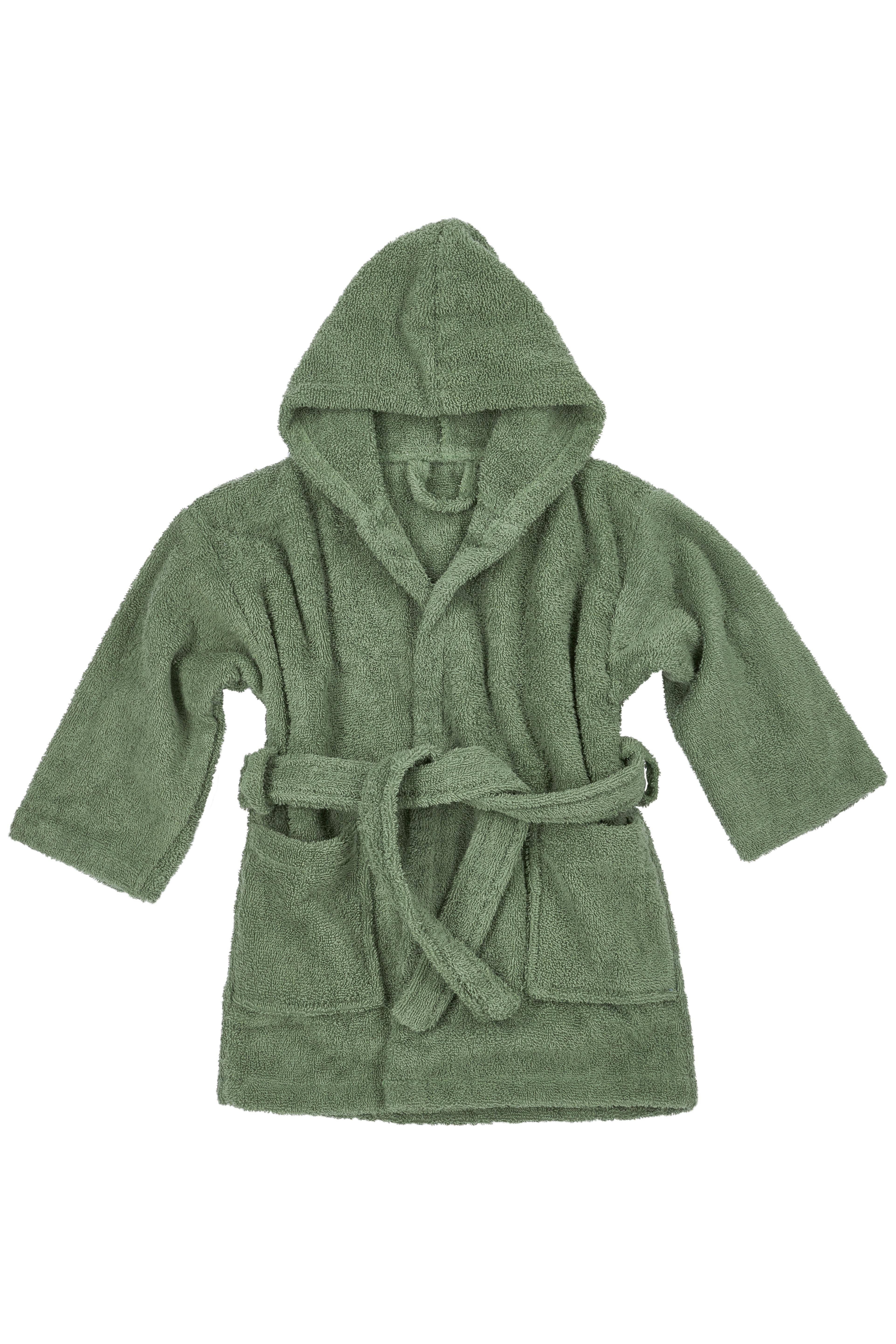 Meyco basic badstof badjas forest green