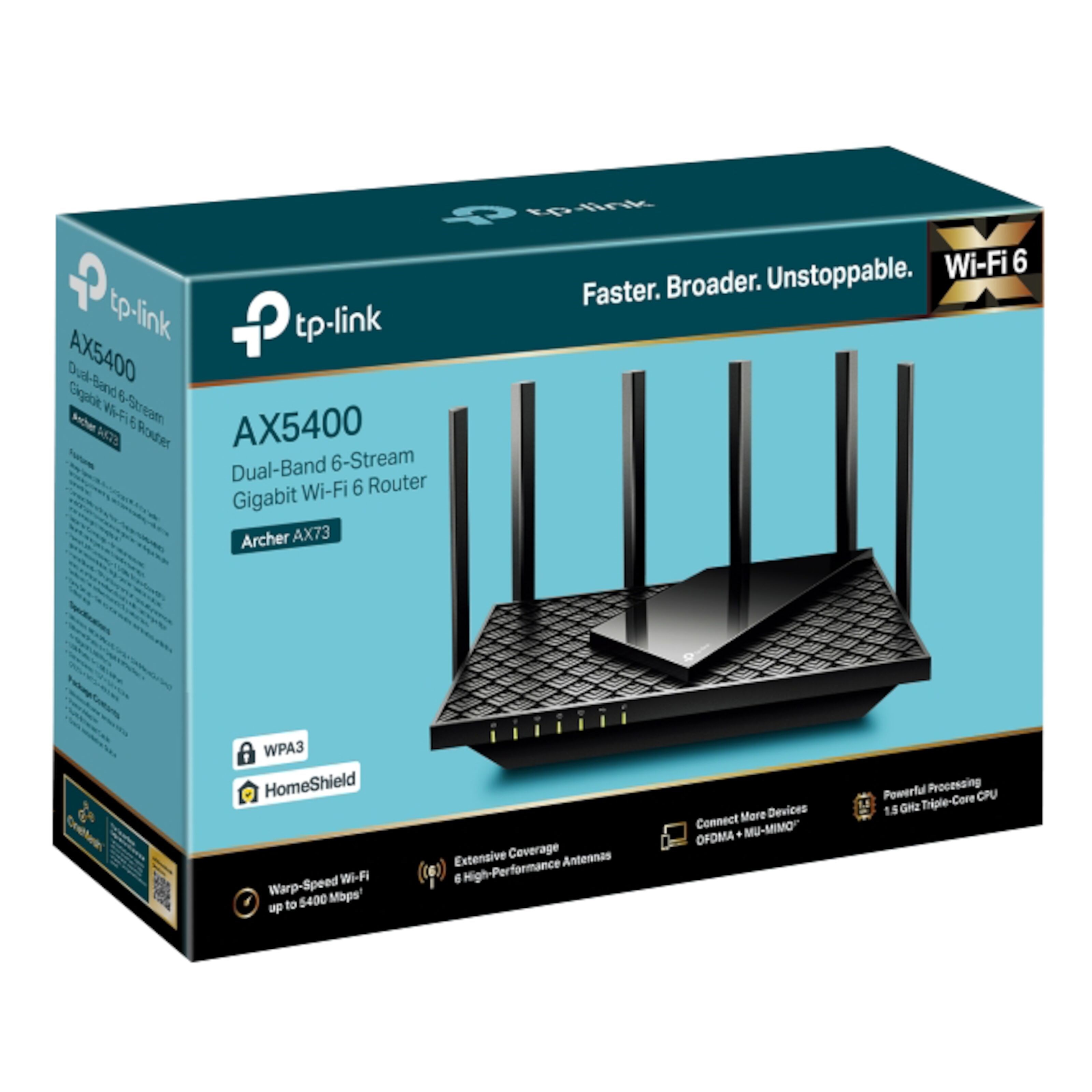 TP-link Archer AX73 AX5400 Trådløs ruter
