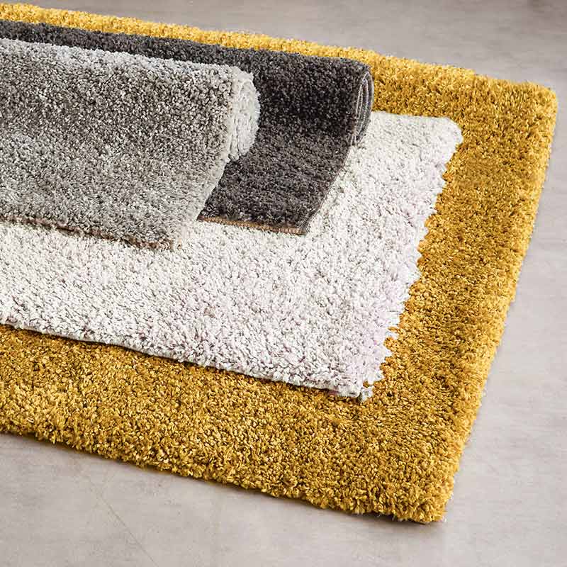 Tapis 'Shaag' gris clair