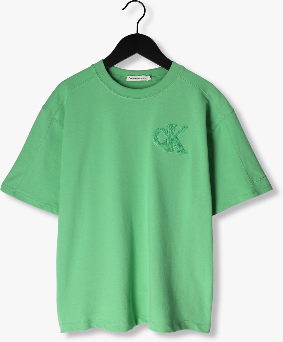 CALVIN KLEIN groene calvin klein t-shirt interlock pique ss t-shirt 1