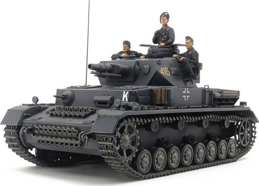 Tamiya - Panzerkampfwagen IV Ausf.F Tank Byggesæt - 1:35 - 35374