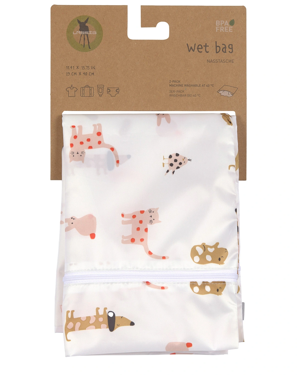Nasstasche LITTLE MATEYS 2er Set in spicy orange