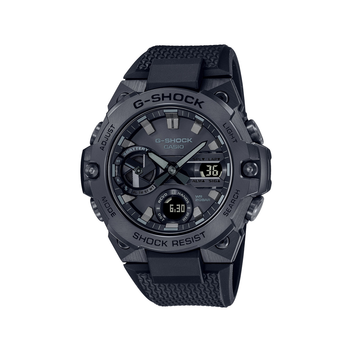 Montre G-SHOCK g-steel homme bracelet résine noire