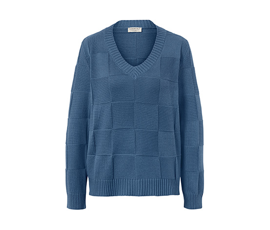 Pullover mit Karostruktur