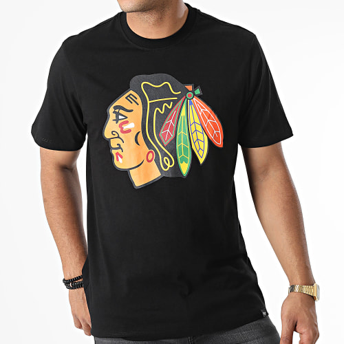 Tee Shirt Chicago Blackhawks Noir