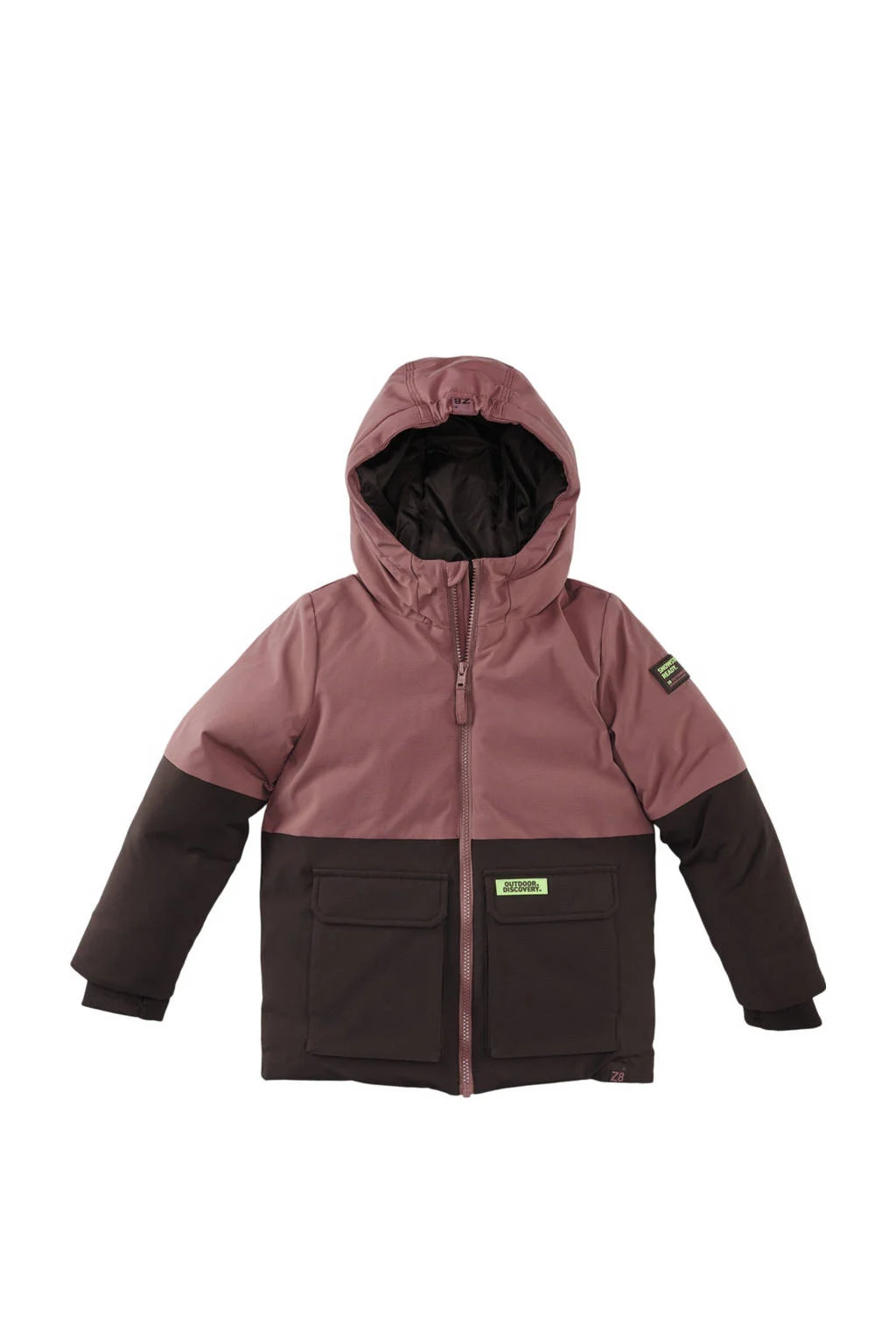 Z8 kids gewatteerde winterjas Clemens mauve