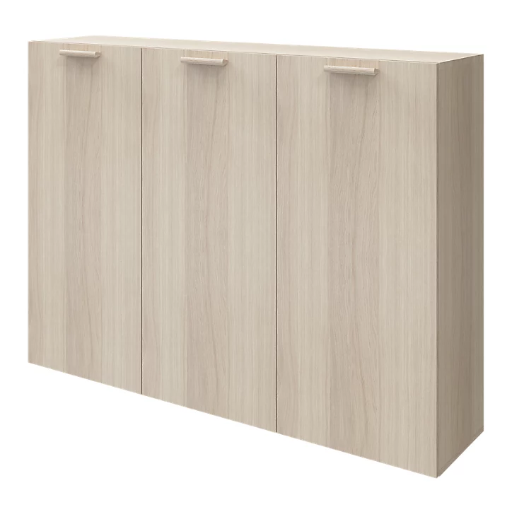 Buffet effet chêne 9 cases 3 portes GoodHome Atomia H. 112,5 x L. 150 x P. 37 cm