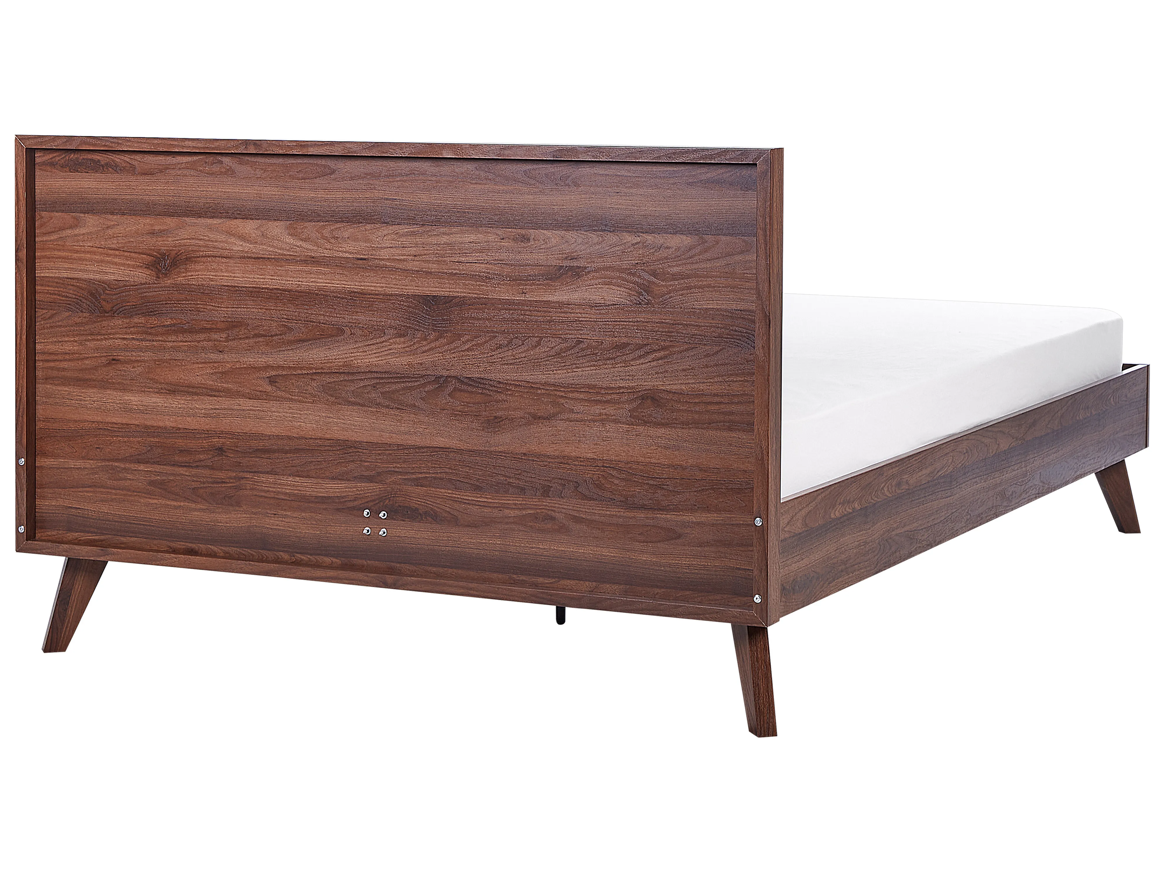 Bed Rotan MONPAZIER 160 x 200 cm Donkerbruin