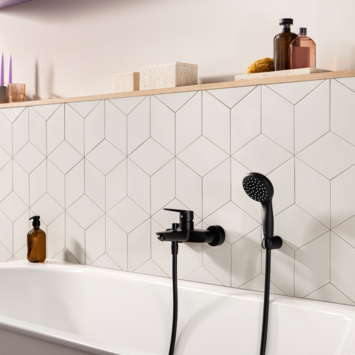 Grohe bad-/douchemengkraan Start mat zwart 15 cm