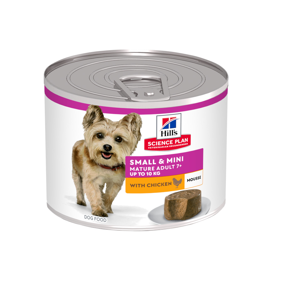Mousse de Frango Hill's Science Plan Mature Small & Mini para Cães