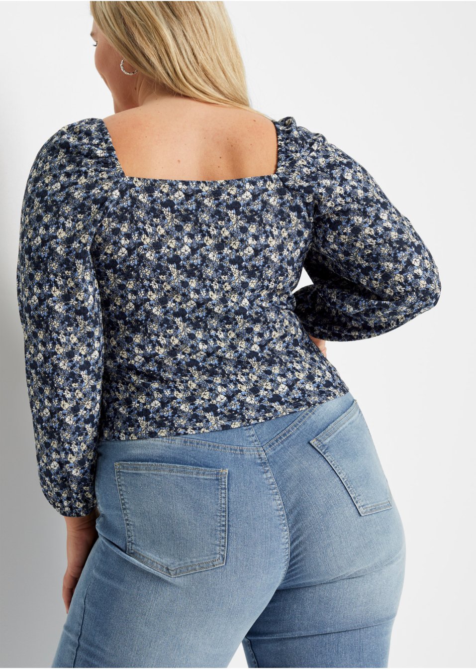 T-shirt imprimé avec fronces