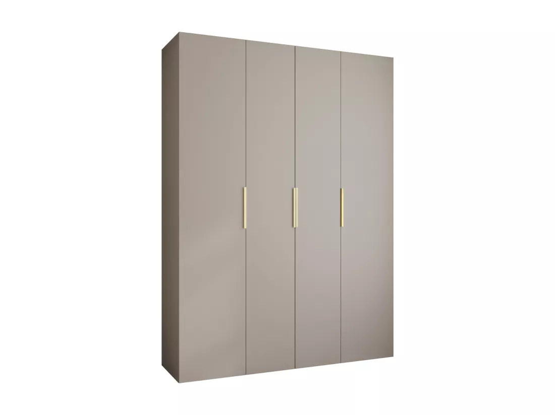 Armoire à portes battantes Como 4 245,5/180/50 4 portes (cachemire/or)