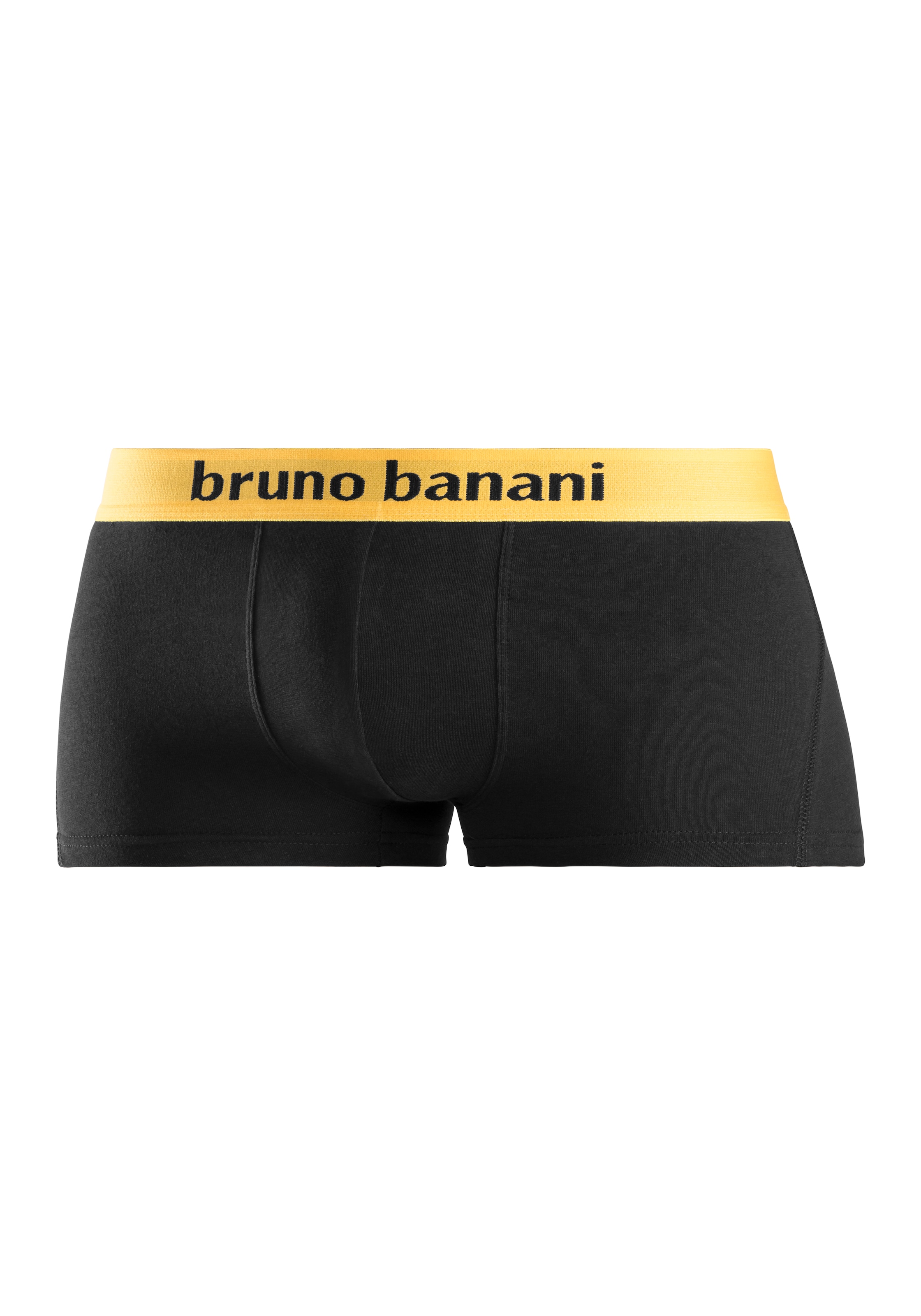 Bruno Banani Hipster, 4 Stk. knapp sitzende Boxershorts mit Logo Webbund aus Baumwollmischung