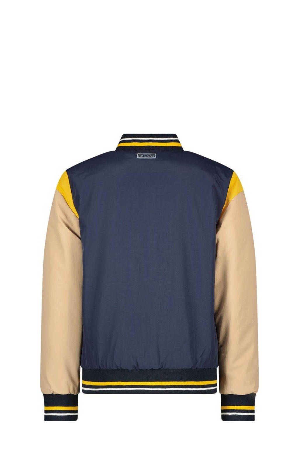 B.Nosy bomberjack zomer Gijs donkerblauw/beige/beige/geel