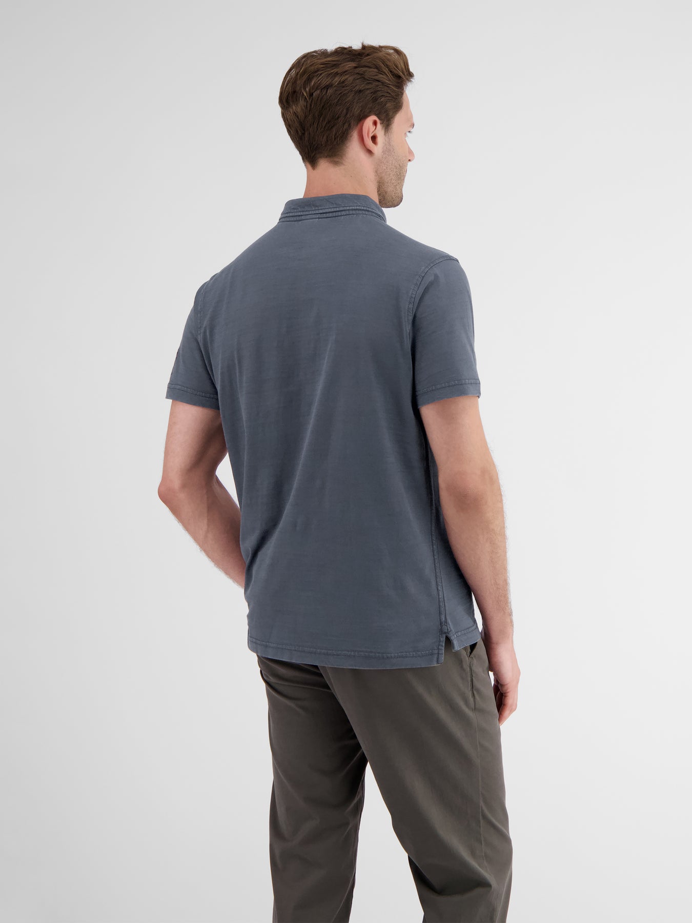 Poloshirt in weicher, gewaschener Jerseyqualität
