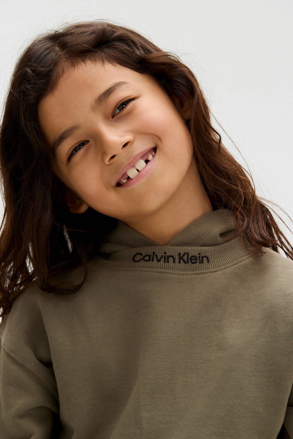 Calvin Klein hoodie donkergroen